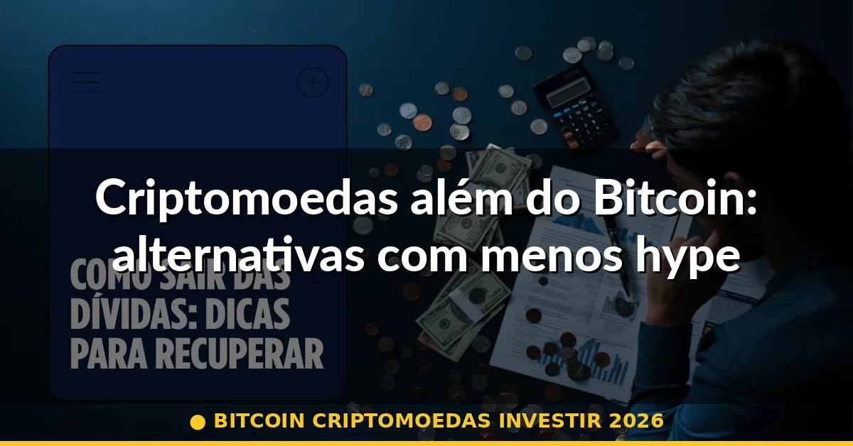 Criptomoedas além do Bitcoin: alternativas com menos hype — bitcoin criptomoedas investir 2026