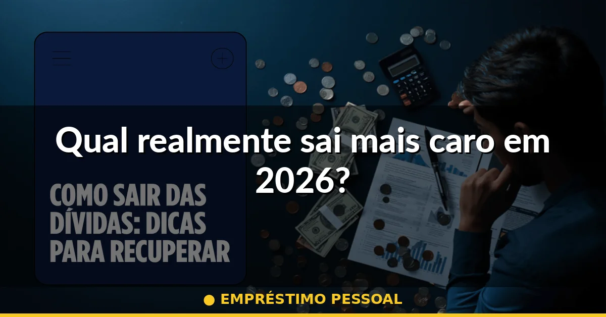 Qual realmente sai mais caro em 2026? — empréstimo pessoal