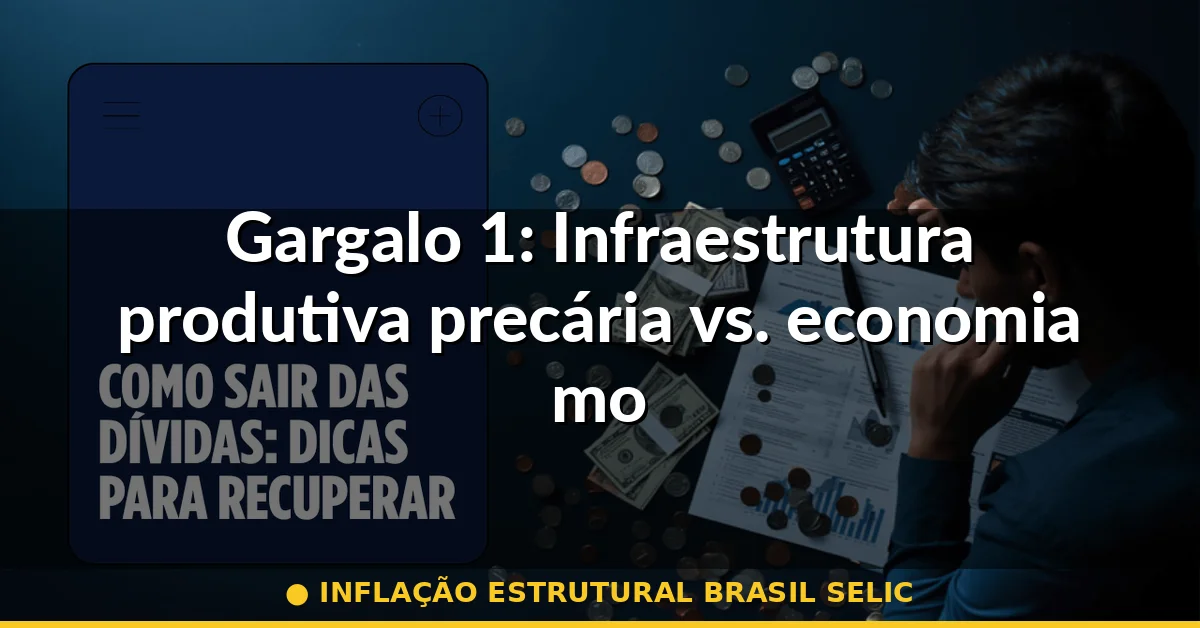 Gargalo 1: Infraestrutura produtiva precária vs. economia moderna que demanda eficiência — inflação estrutural brasil selic