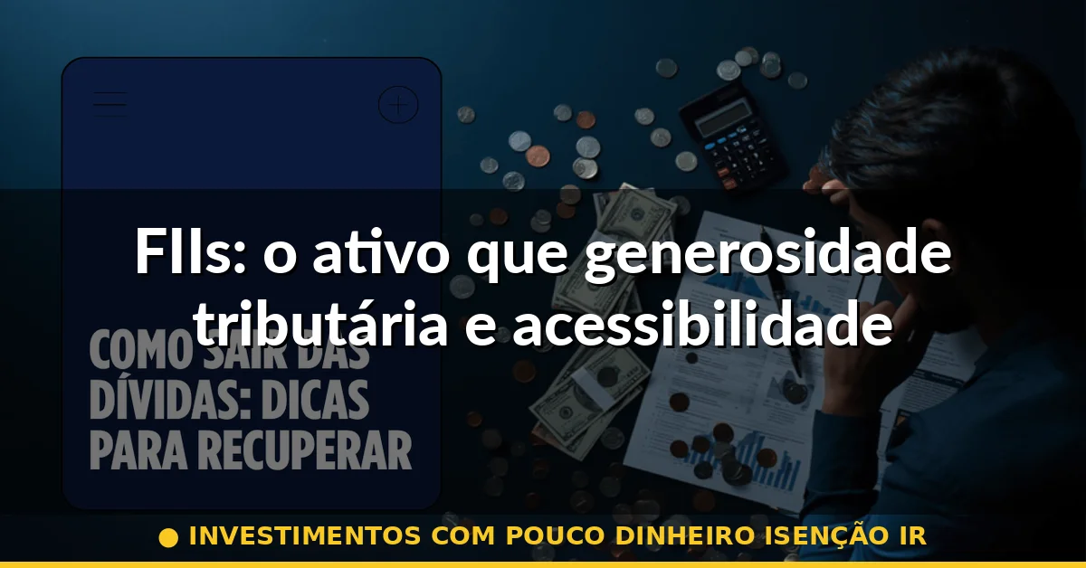 FIIs: o ativo que generosidade tributária e acessibilidade — investimentos com pouco dinheiro isenção ir