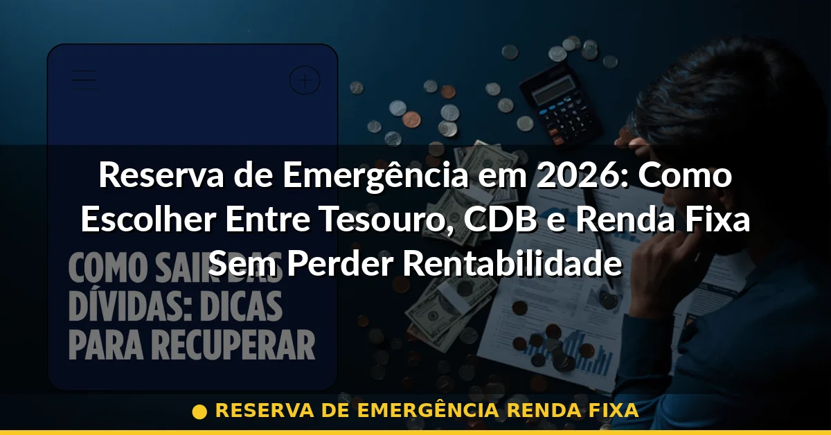 reserva de emergência renda fixa — Guia completo 2026