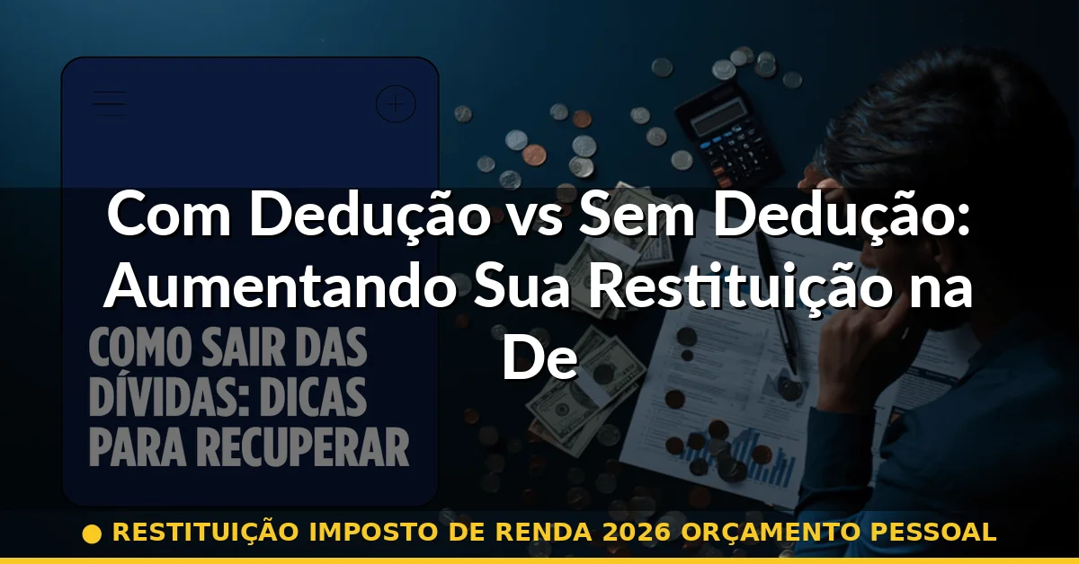 Com Dedução vs Sem Dedução: Aumentando Sua Restituição na Declaração — restituição imposto de renda 2026 orçamento pessoal