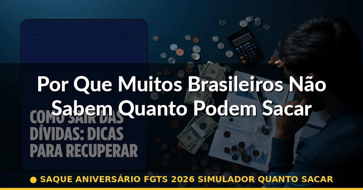 Por Que Muitos Brasileiros Não Sabem Quanto Podem Sacar — saque aniversário fgts 2026 simulador quanto sacar