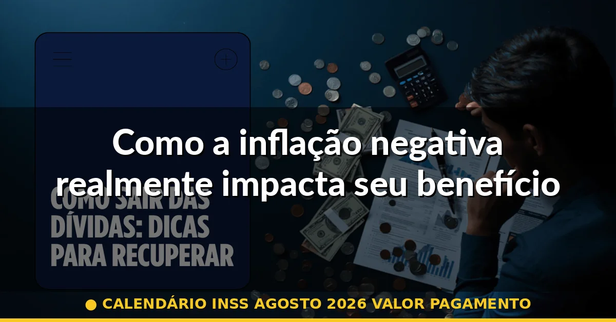 Como a inflação negativa realmente impacta seu benefício — calendário inss agosto 2026 valor pagamento