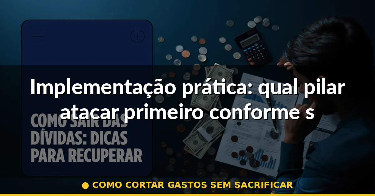 Implementação prática: qual pilar atacar primeiro conforme seu perfil — como cortar gastos sem sacrificar