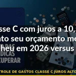 controle de gastos classe c juros altos 2026 — Guia completo 2026