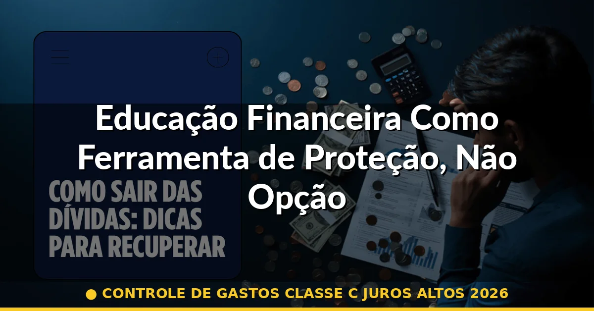 Educação Financeira Como Ferramenta de Proteção, Não Opção — controle de gastos classe c juros altos 2026