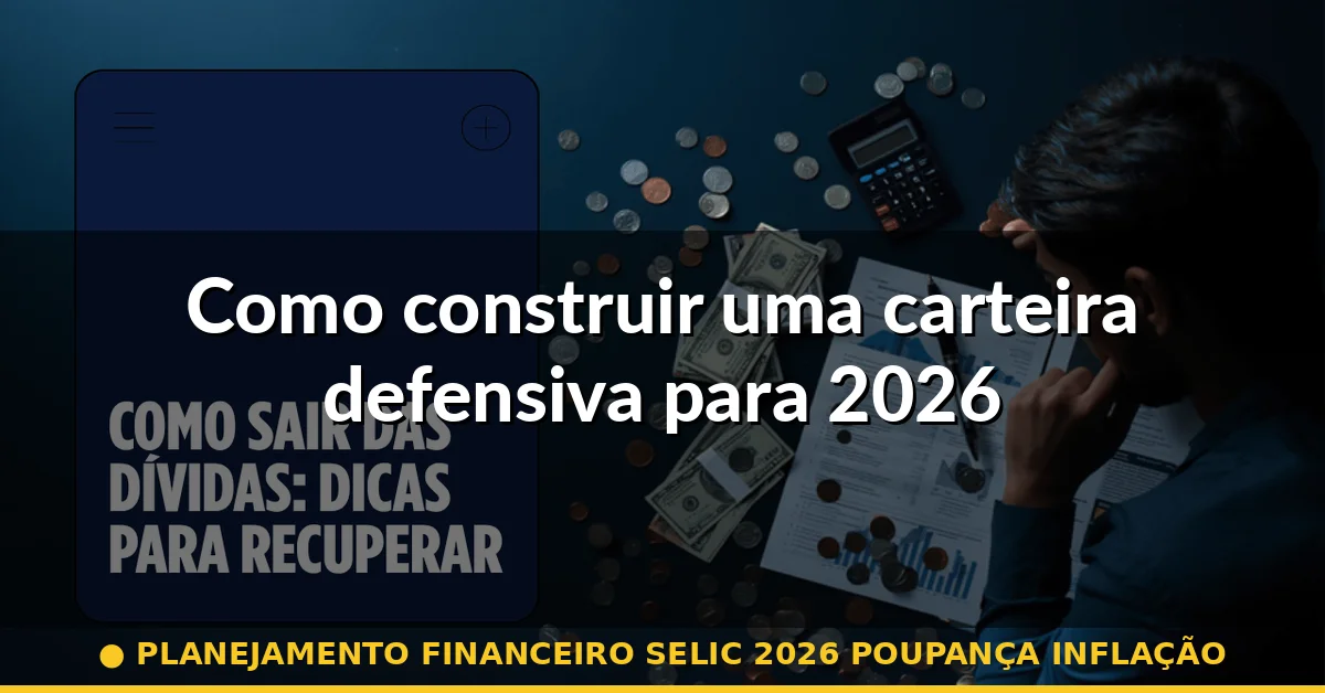 Como construir uma carteira defensiva para 2026 — planejamento financeiro selic 2026 poupança inflação