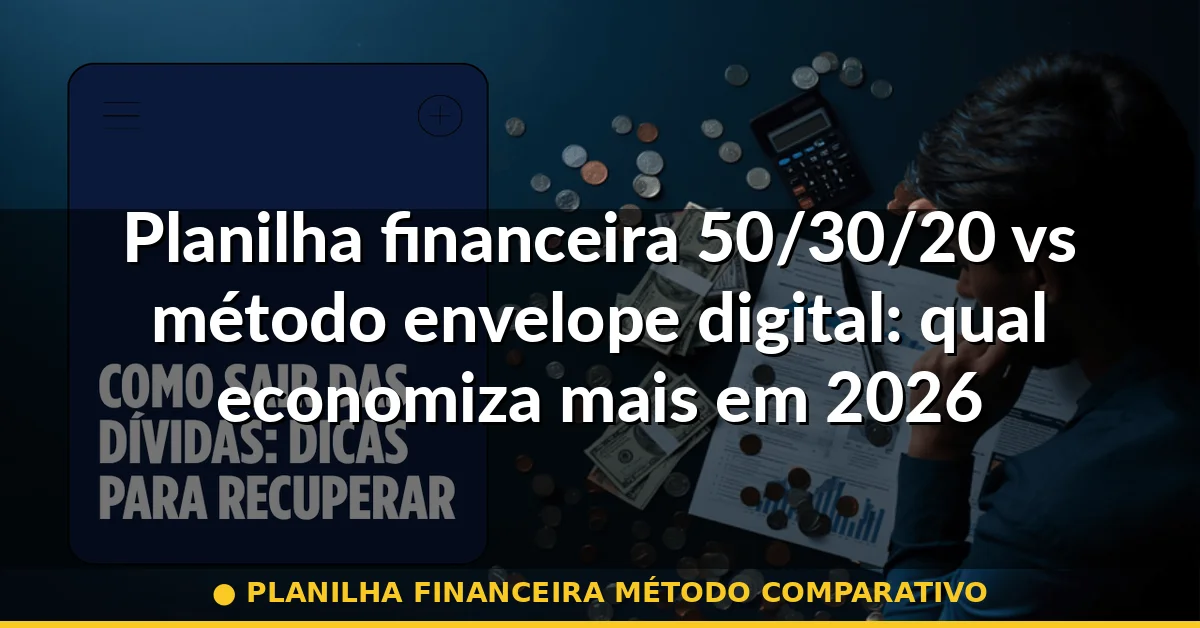planilha financeira método comparativo — Guia completo 2026