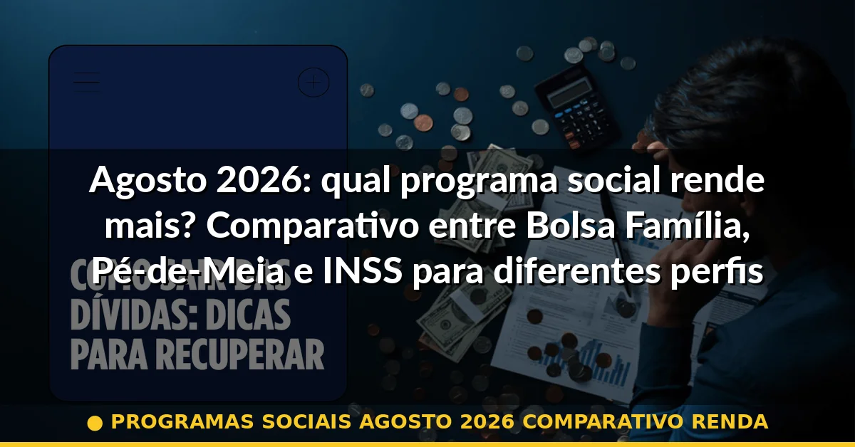 programas sociais agosto 2026 comparativo renda — Guia completo 2026