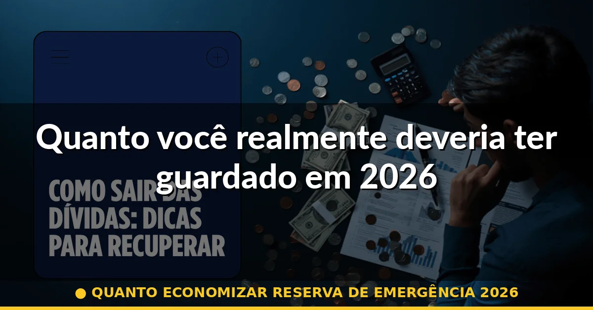 Quanto você realmente deveria ter guardado em 2026 — quanto economizar reserva de emergência 2026