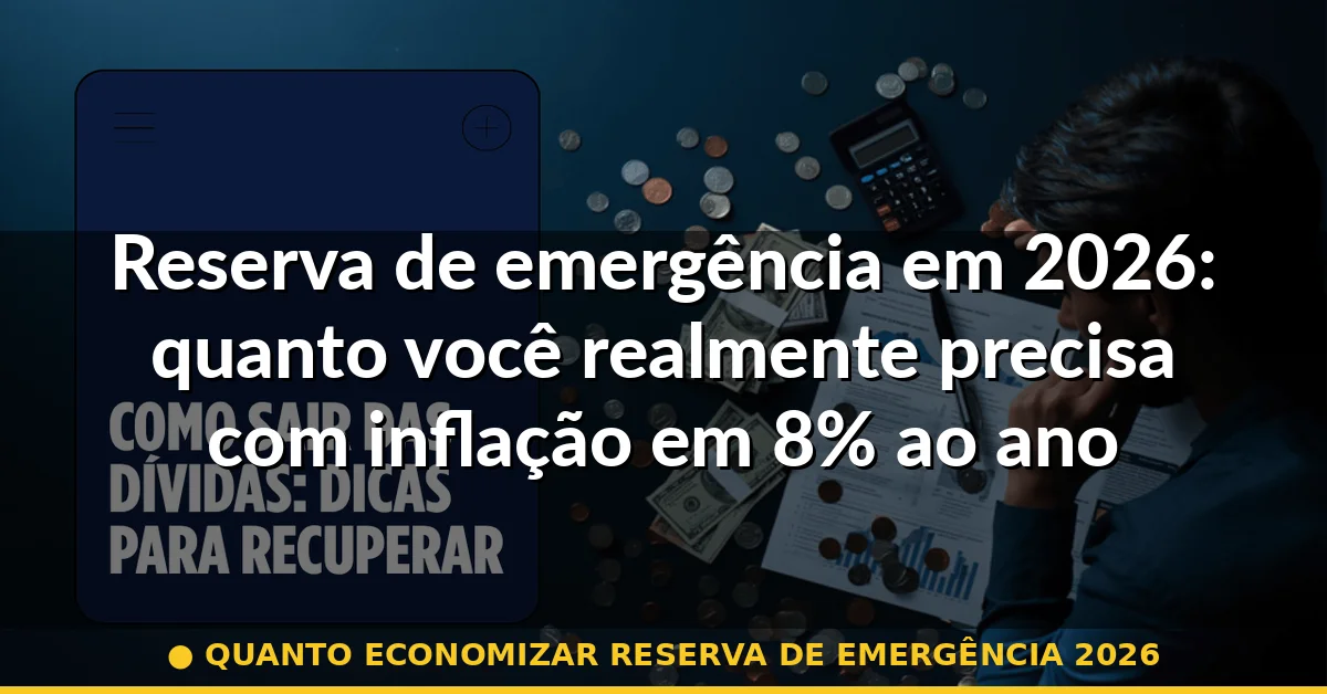 quanto economizar reserva de emergência 2026 — Guia completo 2026