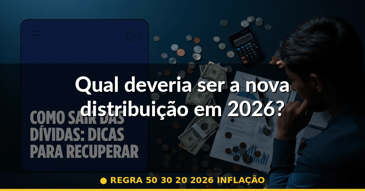 Qual deveria ser a nova distribuição em 2026? — regra 50 30 20 2026 inflação
