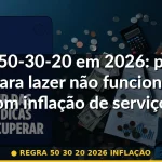 regra 50 30 20 2026 inflação — Guia completo 2026