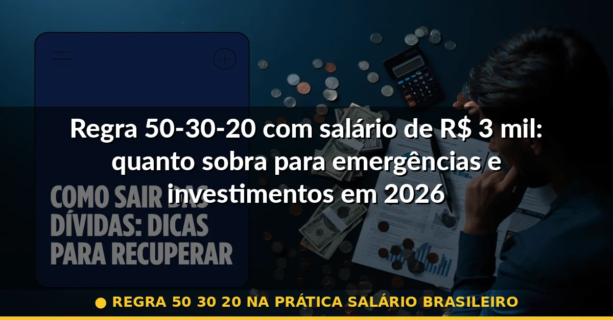 regra 50 30 20 na prática salário brasileiro — Guia completo 2026