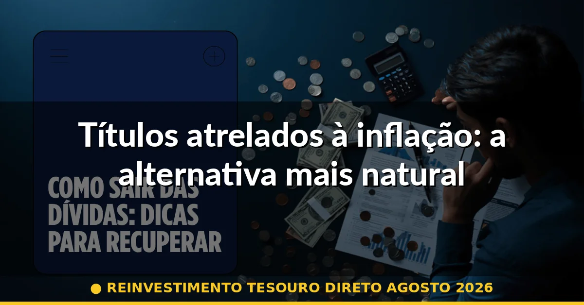 Títulos atrelados à inflação: a alternativa mais natural — reinvestimento tesouro direto agosto 2026
