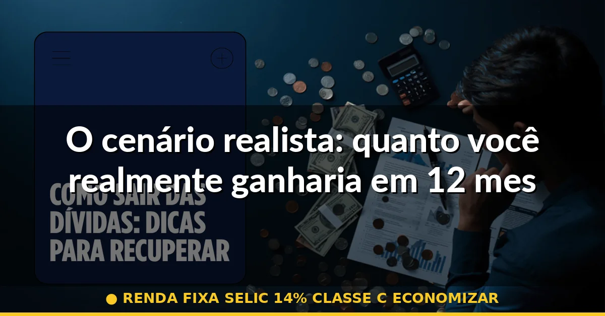 O cenário realista: quanto você realmente ganharia em 12 meses — renda fixa selic 14% classe c economizar
