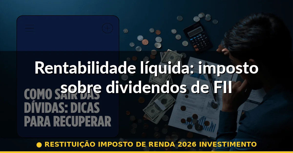 Rentabilidade líquida: imposto sobre dividendos de FII — restituição imposto de renda 2026 investimento