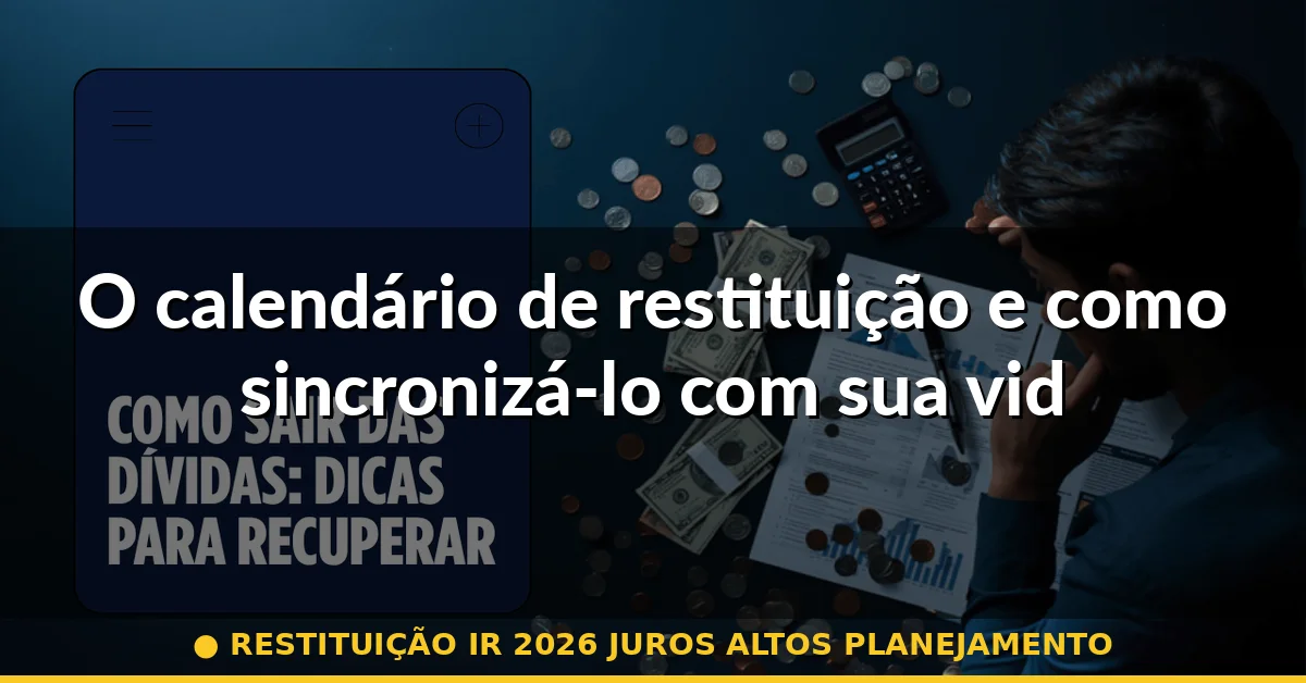 O calendário de restituição e como sincronizá-lo com sua vida financeira — restituição ir 2026 juros altos planejamento