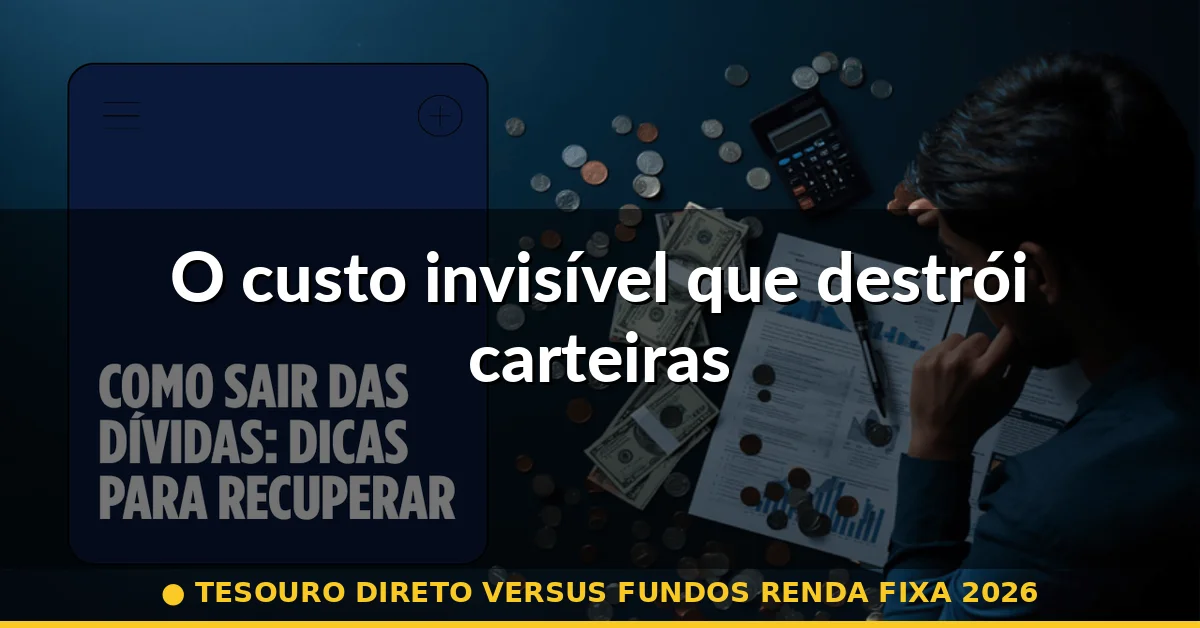 O custo invisível que destrói carteiras — tesouro direto versus fundos renda fixa 2026