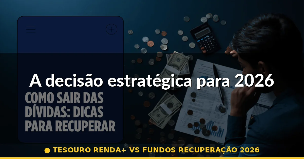 A decisão estratégica para 2026 — tesouro renda+ vs fundos recuperação 2026