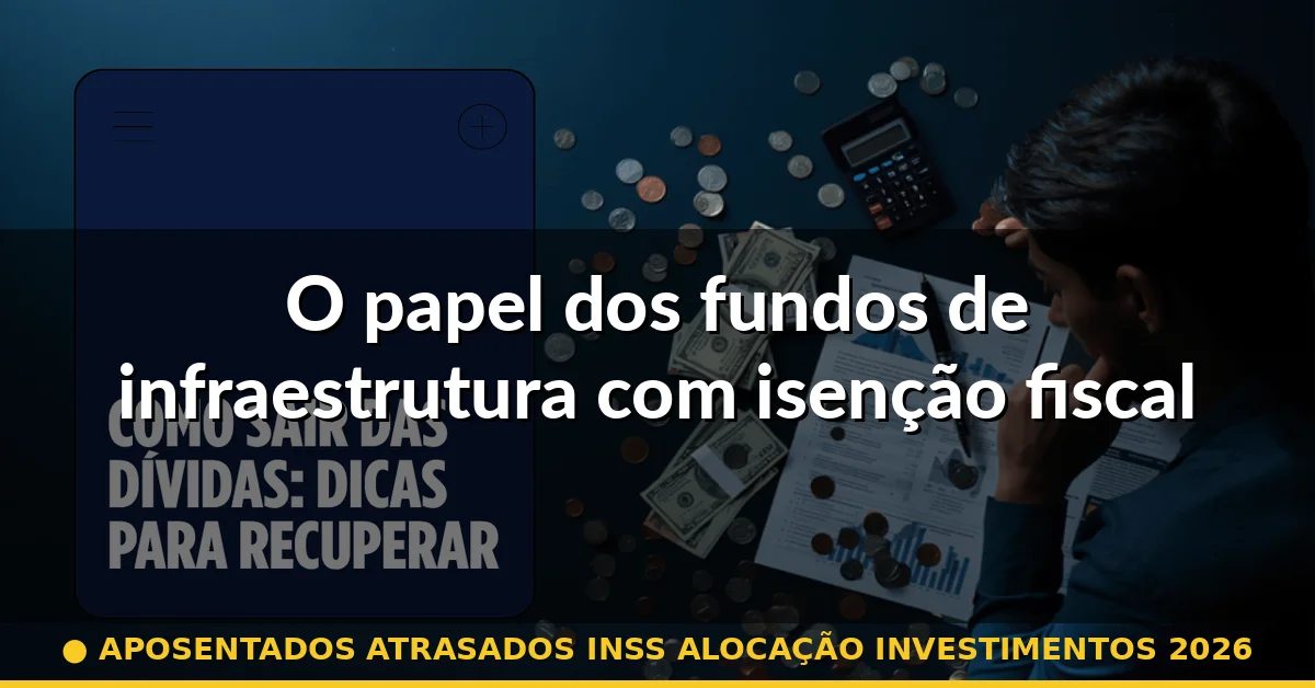 O papel dos fundos de infraestrutura com isenção fiscal — aposentados atrasados inss alocação investimentos 2026