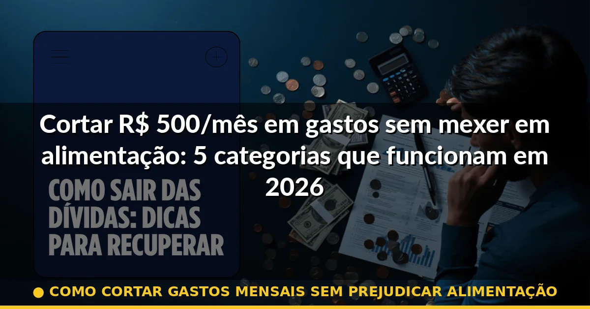 como cortar gastos mensais sem prejudicar alimentação — Guia completo 2026