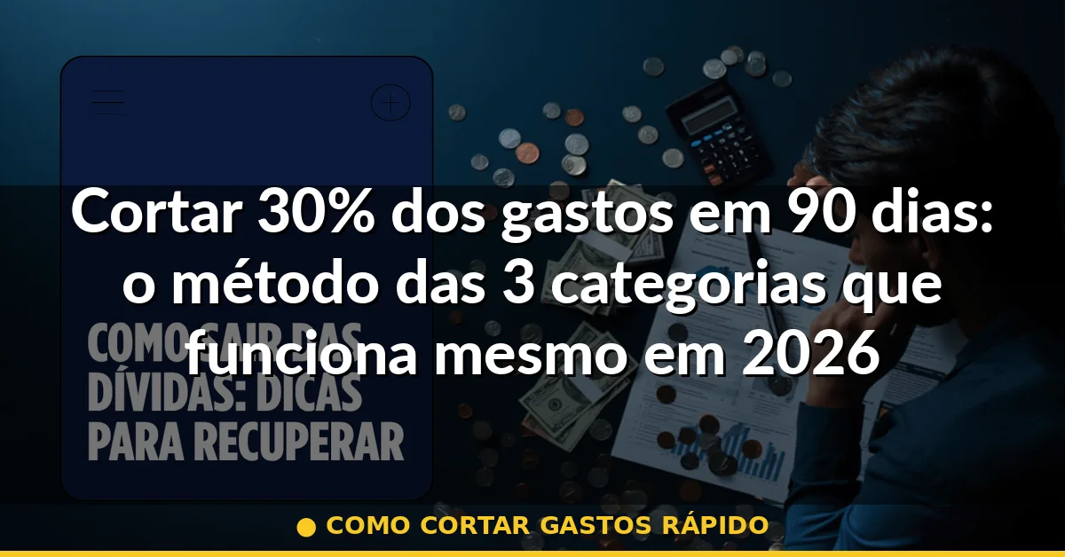 como cortar gastos rápido — Guia completo 2026