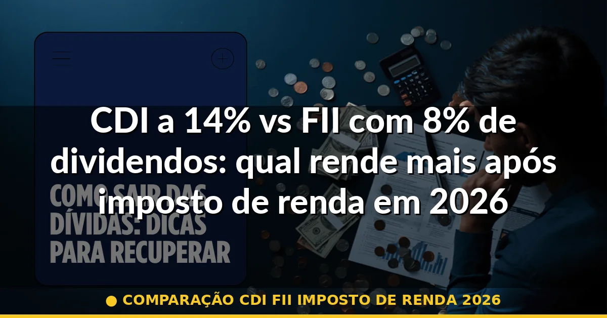 comparação cdi fii imposto de renda 2026 — Guia completo 2026