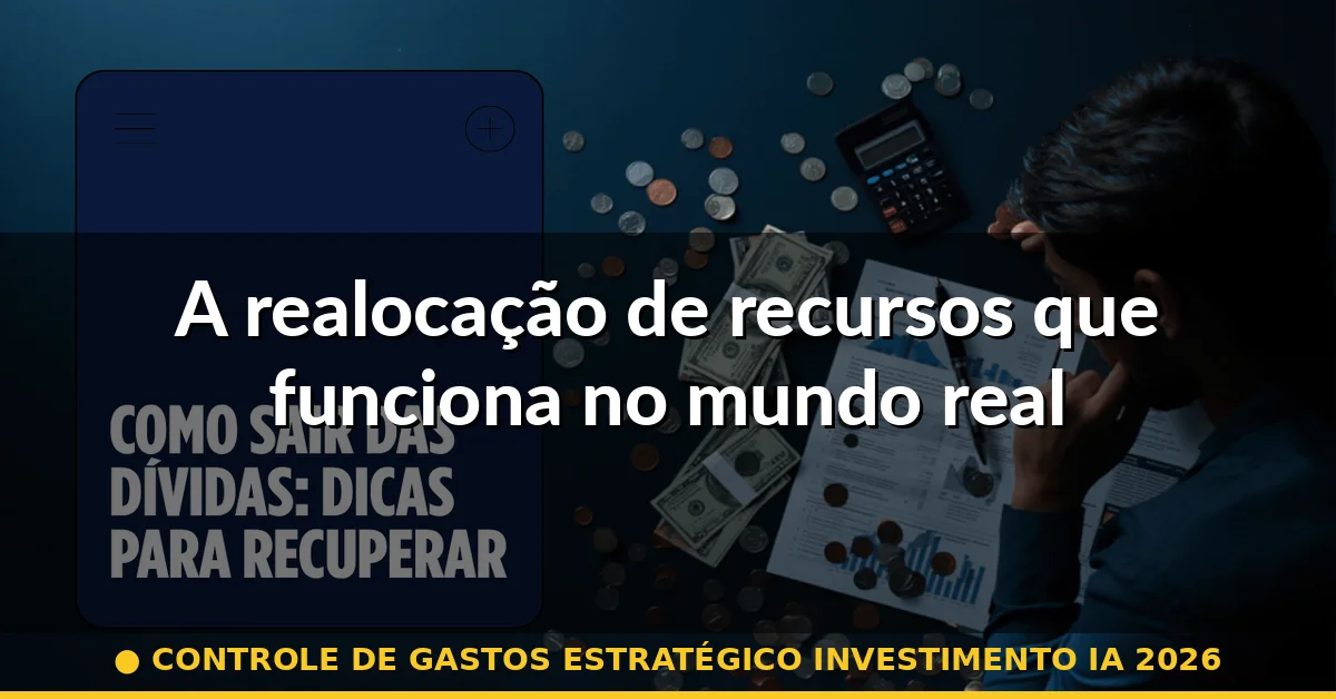 A realocação de recursos que funciona no mundo real — controle de gastos estratégico investimento ia 2026