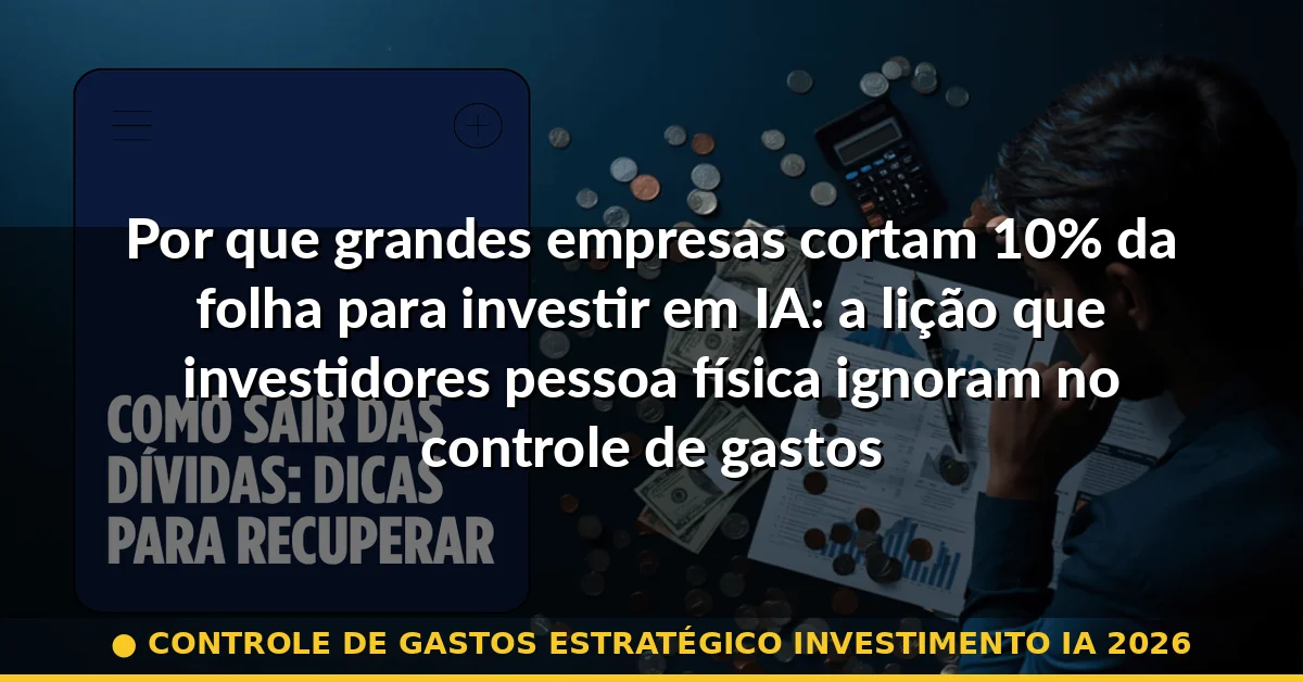 controle de gastos estratégico investimento ia 2026 — Guia completo 2026