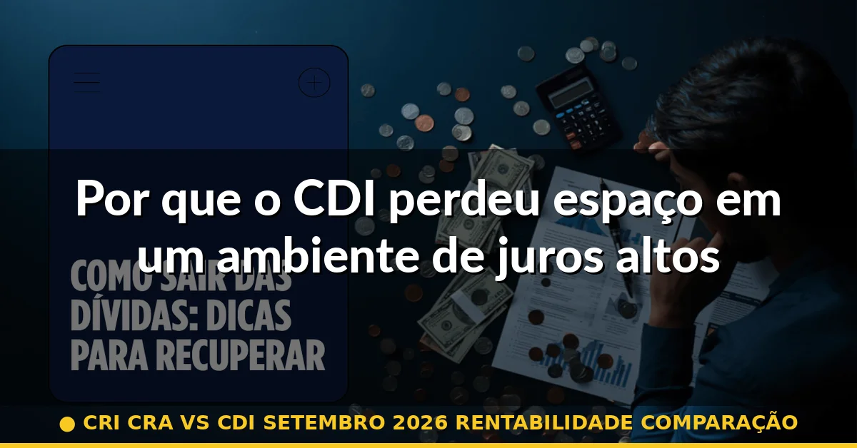Por que o CDI perdeu espaço em um ambiente de juros altos — cri cra vs cdi setembro 2026 rentabilidade comparação