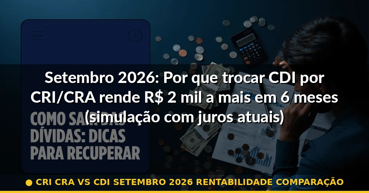 cri cra vs cdi setembro 2026 rentabilidade comparação — Guia completo 2026