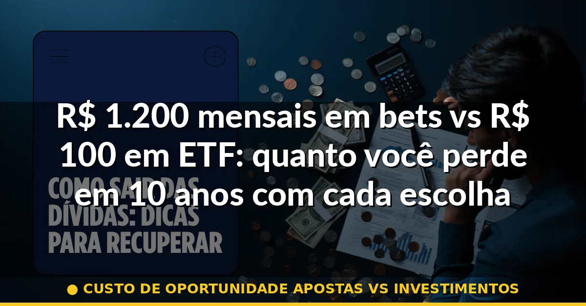 custo de oportunidade apostas vs investimentos — Guia completo 2026