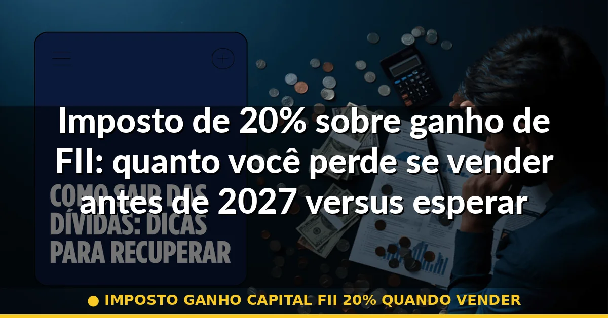 imposto ganho capital fii 20% quando vender — Guia completo 2026