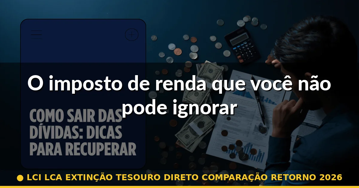 O imposto de renda que você não pode ignorar — lci lca extinção tesouro direto comparação retorno 2026