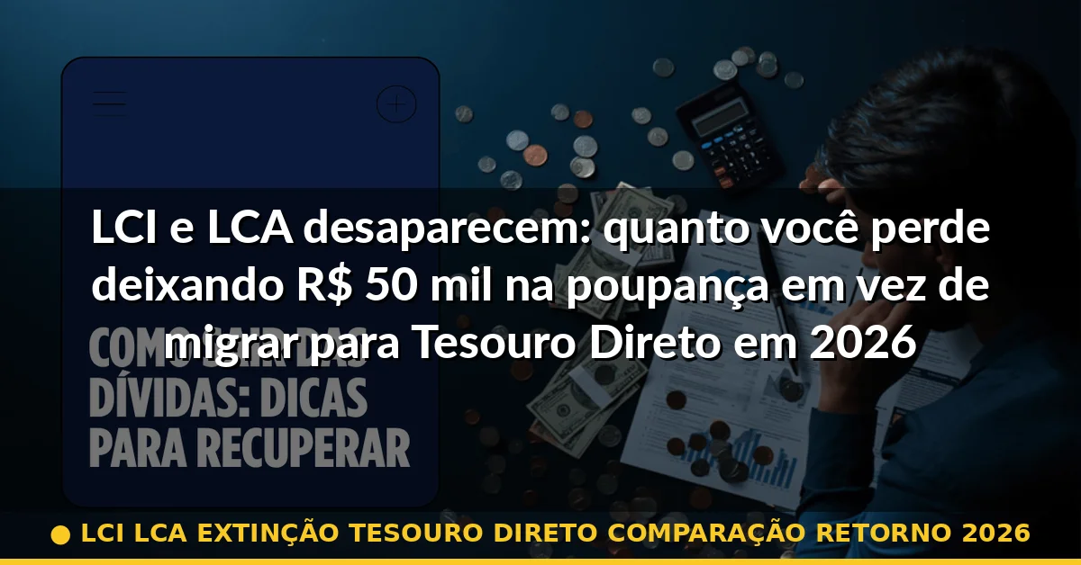 lci lca extinção tesouro direto comparação retorno 2026 — Guia completo 2026