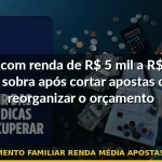 orçamento familiar renda média apostas online — Guia completo 2026