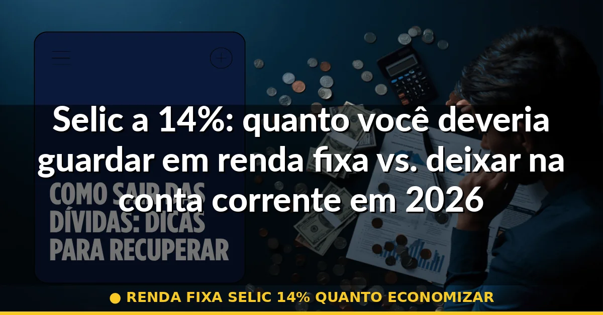 renda fixa selic 14% quanto economizar — Guia completo 2026
