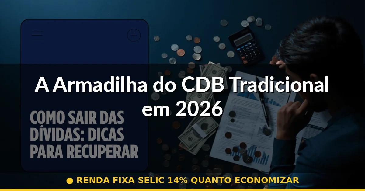 A Armadilha do CDB Tradicional em 2026 — renda fixa selic 14% quanto economizar