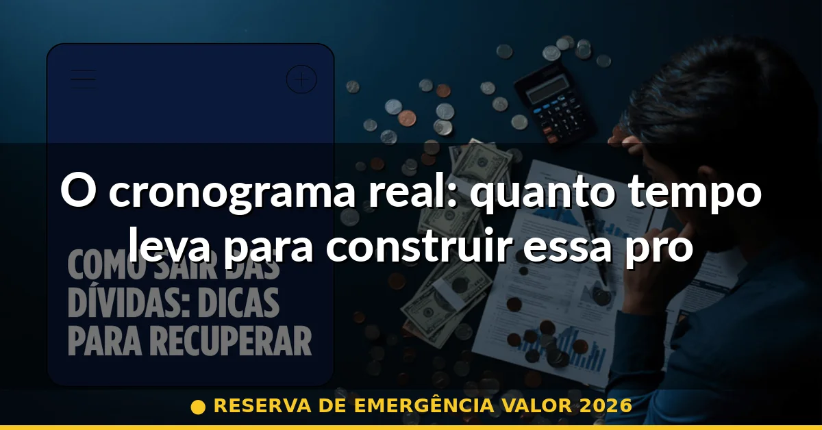 O cronograma real: quanto tempo leva para construir essa proteção — reserva de emergência valor 2026