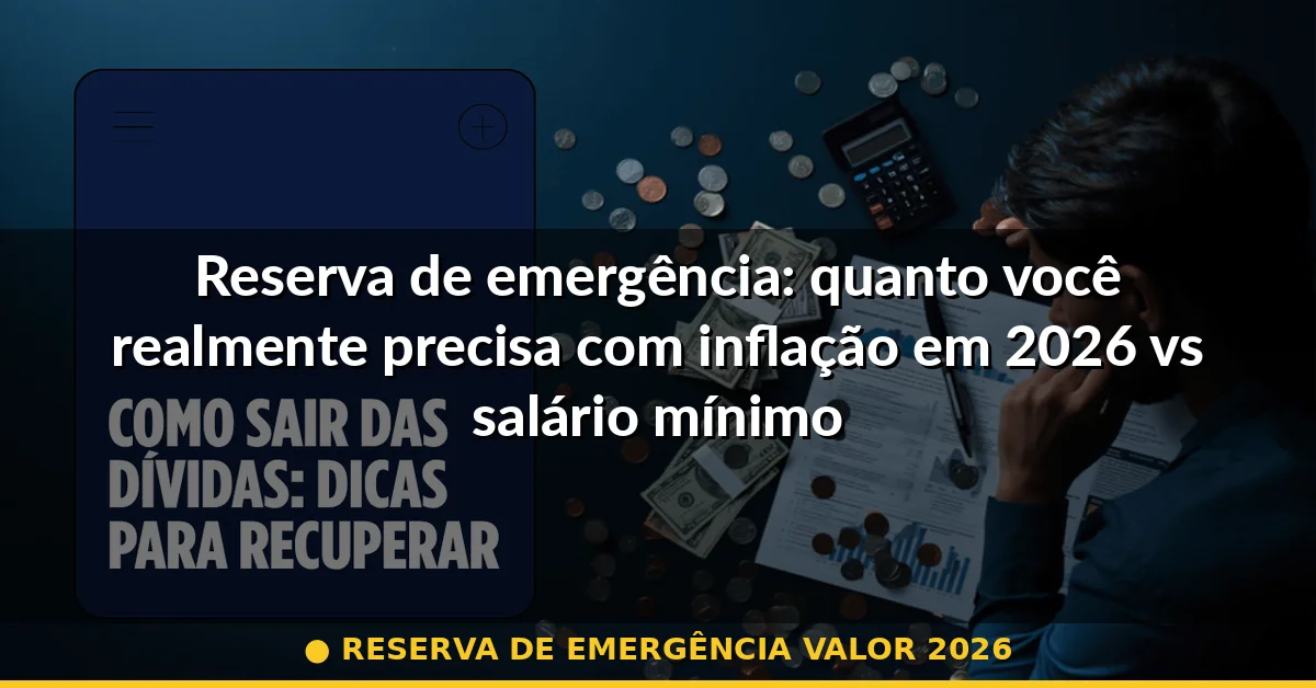 reserva de emergência valor 2026 — Guia completo 2026