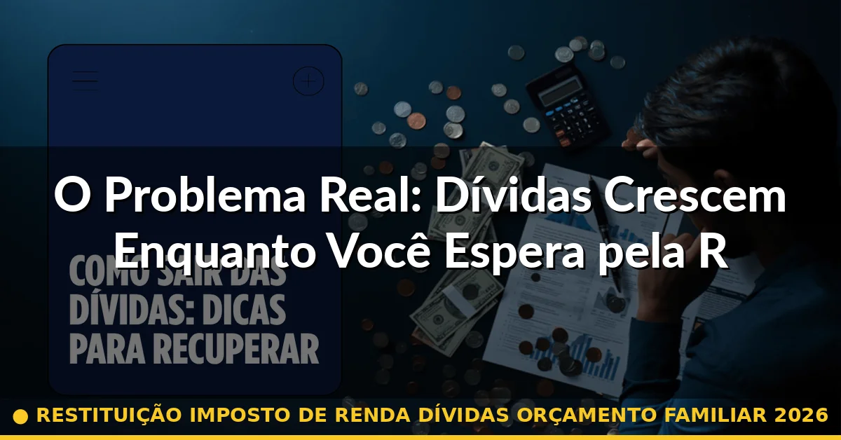 O Problema Real: Dívidas Crescem Enquanto Você Espera pela Restituição — restituição imposto de renda dívidas orçamento familiar 2026