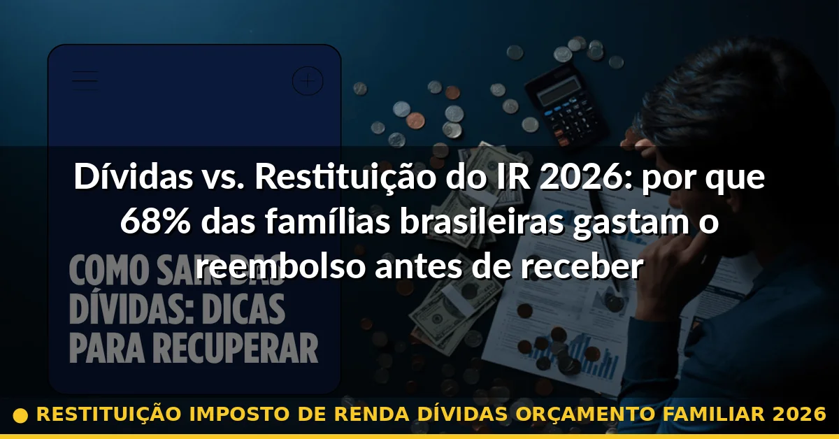 restituição imposto de renda dívidas orçamento familiar 2026 — Guia completo 2026