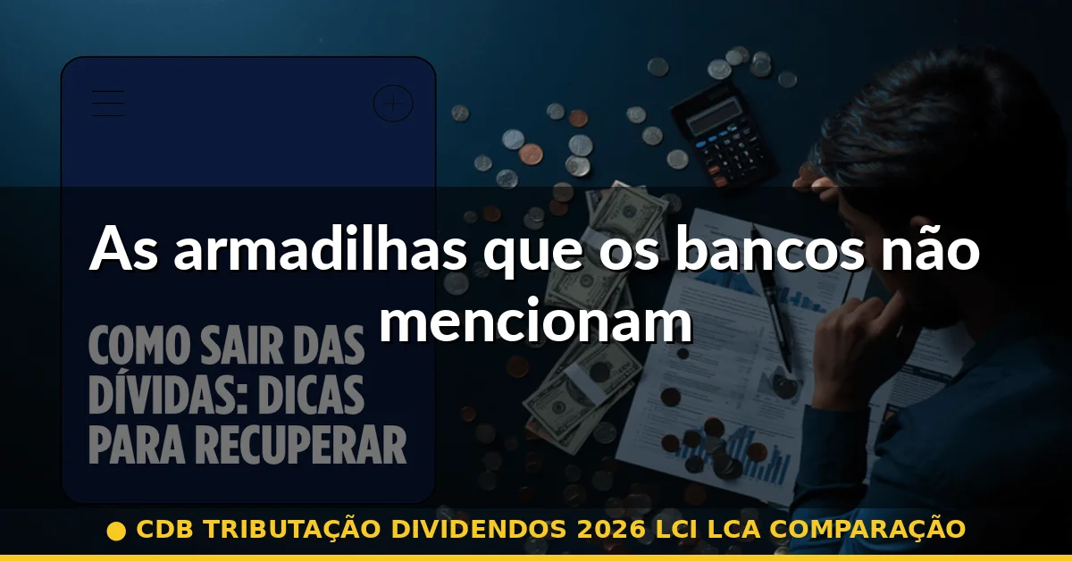 As armadilhas que os bancos não mencionam — cdb tributação dividendos 2026 lci lca comparação