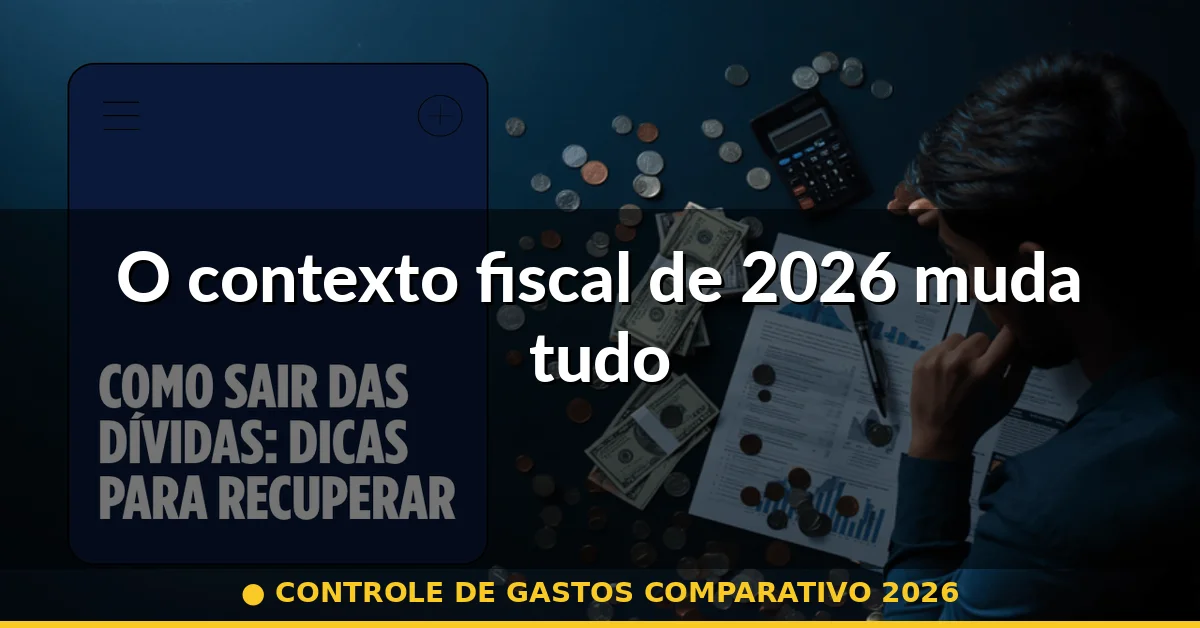 O contexto fiscal de 2026 muda tudo — controle de gastos comparativo 2026
