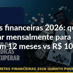 metas financeiras 2026 quanto poupar — Guia completo 2026