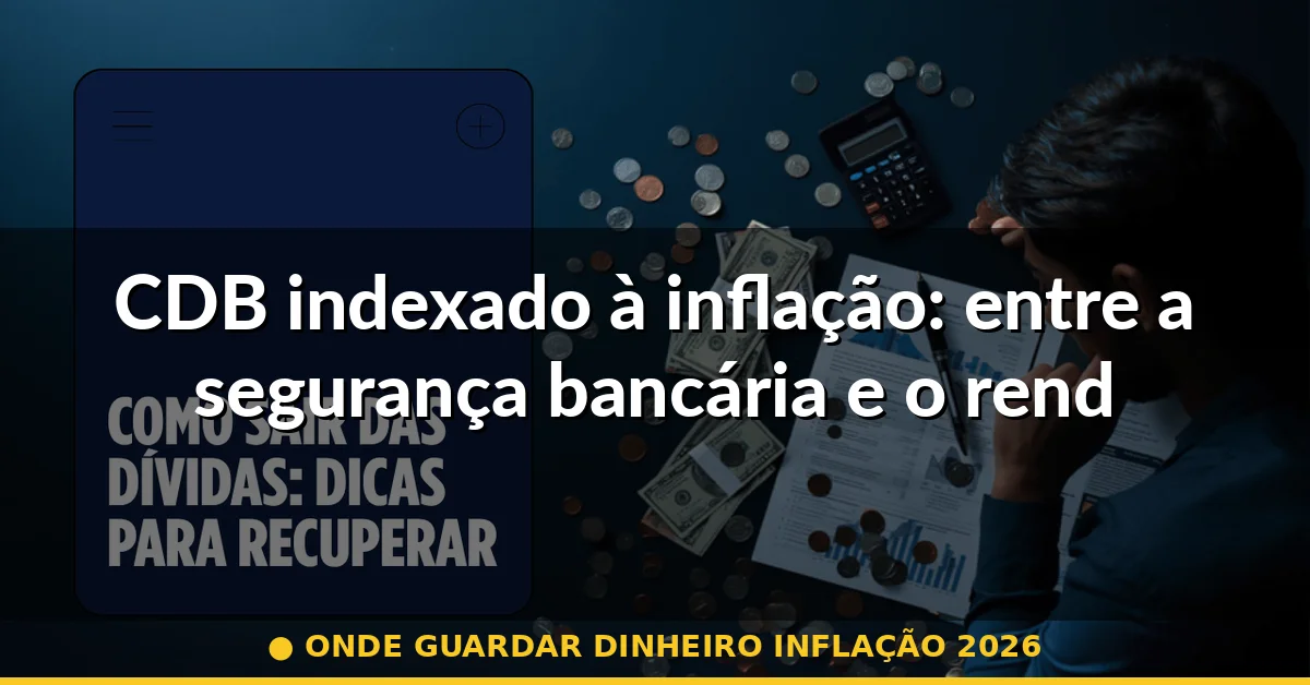 CDB indexado à inflação: entre a segurança bancária e o rendimento — onde guardar dinheiro inflação 2026