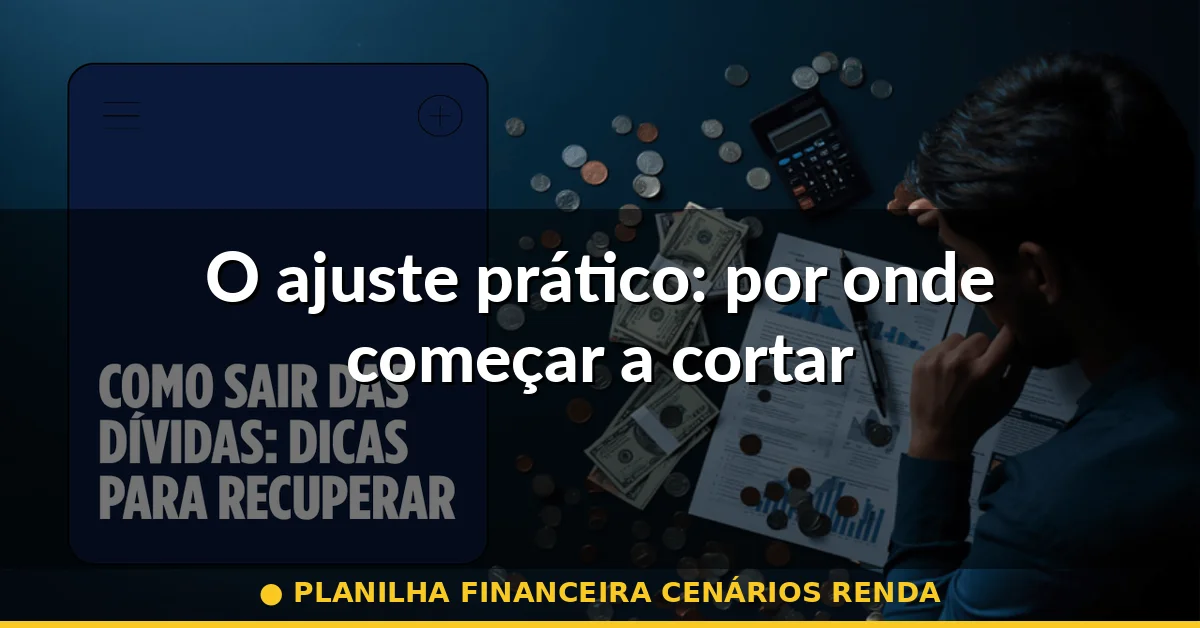 O ajuste prático: por onde começar a cortar — planilha financeira cenários renda