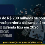 poupança vs renda fixa 2026 — Guia completo 2026